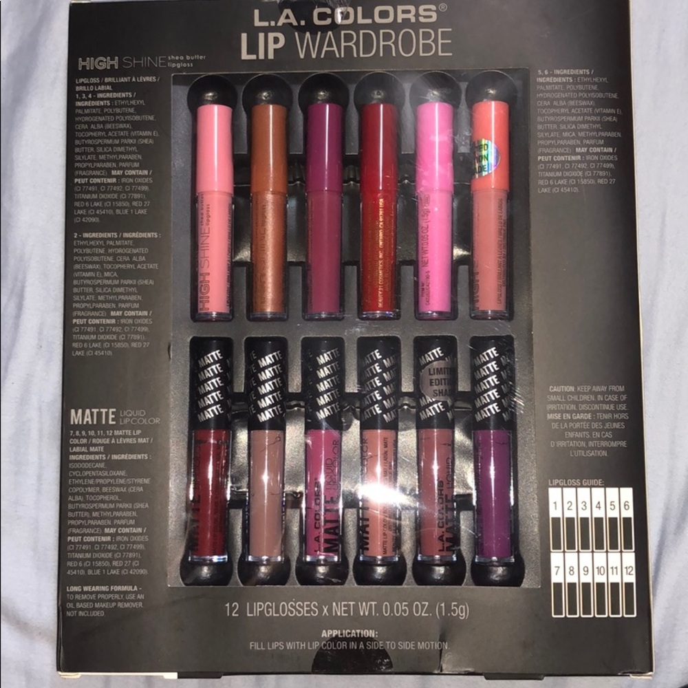 L.A colors lip wardrobe
